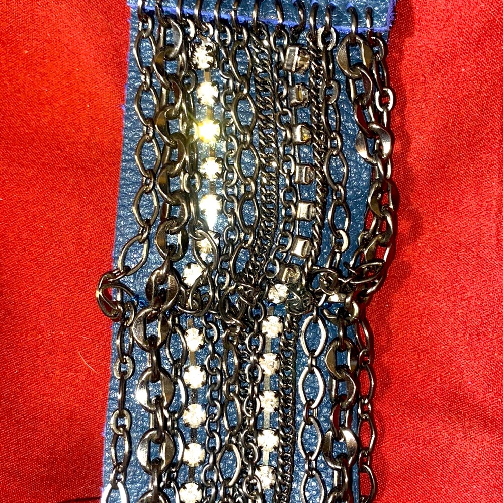 Leather Cuff Bracelets- Royal/Navy Blue